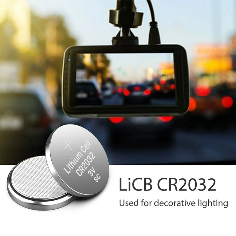 Lot 3 Piles CR2032 Eurobatt lpile lithium 3V CR 2032 3.0 Volts, pile plate  bouto