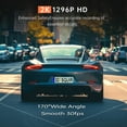 thumbnail image 3 of Dash Cam Veement V300 1296P WiFi frontal con visión nocturna negra, 3 of 8