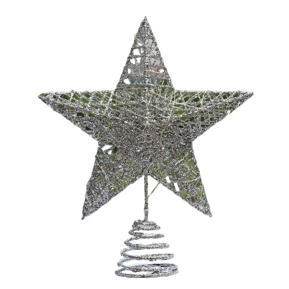 Clearance Sale! Christmas Tree Decoration 10 Inch Gold Glitter Hollow Design Christmas Tree Decoration With Tree Decorated