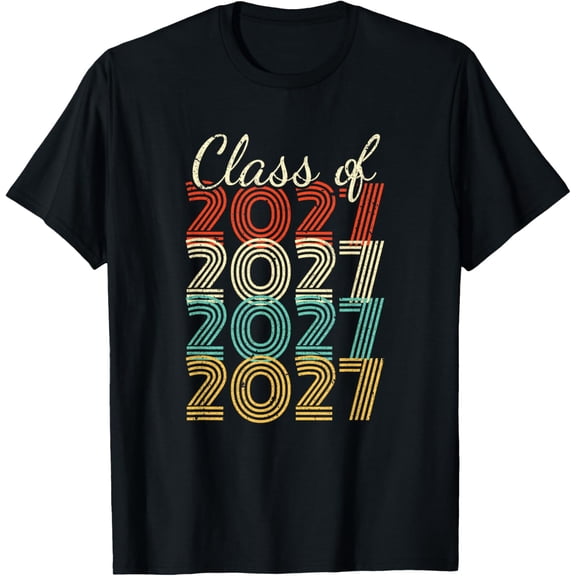 Class of 2027 Senior 2027 Graduation T-ShirtMen and women can wear, black T-shirts, gifts. Age: M,L,XL 2XL, 3XL, 111XL