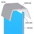 thumbnail image 2 of 24-in Liner Coping Strips for Above Ground Pools - 10 Pack, 2 of 9