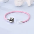 thumbnail image 2 of MULA European 925 Sterling Silver CZ Heart Clasp Snake Bracelet for Charms Women Jewelry, 2 of 6