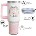 thumbnail image 2 of 40oz Teacher Tumbler with Handle, Stainless Steel Teacher Water Bottle Cup, Teacher''s Travel Coffee Mug, Thanksgiving,Christmas,Graduation Gifts for Teachers, 2 of 6