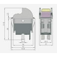 thumbnail image 6 of HQRP On-Off Toggle Switch for Delta 36-450, 36-474, 36-475, 36-477, 36-485, 36-490, 36-540, 36-550, 36-560, 36-610, 36-649, 36-650, 36-675 Power Tools, Planer, Band Saw, Grinder, 6 of 7