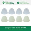4 - Shark XFF350 Navigator Lift-Away Foam & Felt Replacement Vacuum Filter Kits. Designed by FilterBuy to Replace Shark Part # XFF350.