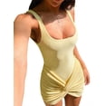 thumbnail image 5 of KelaJuan Women’s Two Piece Summer Outfits Sleeveless Open Back Clubwear Top Bodysuit Beachwear, 5 of 6