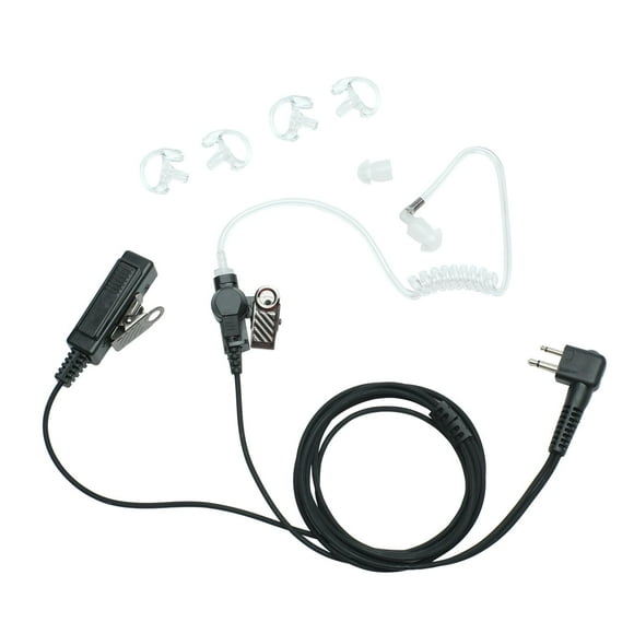 Auriculares con micrófono PTT de 2 pines para Motorola Walkie Talkie