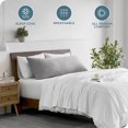 thumbnail image 2 of Funda de Almohada Corporal Bare Home Cierre de Cremallera Ultra Suave Doble Cepillado Gris Claro, 2 of 8