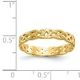 thumbnail image 3 of Finest Gold 14K Polished Celtic Knot Band, Size 7, 3 of 4