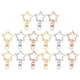 thumbnail image 3 of 60 piezas de llaveros de aleación de zinc con diseño de estrella y hebillas para colgar llaves., 3 of 6