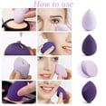 thumbnail image 4 of Foundation beauty sponge shape, flawless, suitable for liquid, cream and powder, best oily, combined with normal skin, no streak application, 4 of 5