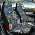 thumbnail image 2 of Binienty Boho Mandala Car Seat Cover for Front Seats Floral Automotive Seat Covers Accessories for Girly Women Breathable Front Carseat Bucket Cover Pack of 2, 2 of 7