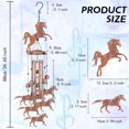 thumbnail image 3 of Memorial Wind Chimes Wind Chimes for Outside Horse Pendant Wind Bell Sympathy Gifts for Loss of Loved One Home Garden Patio Outdoor Porch Yard Beach Terrace Hanging Decoration 35in, 3 of 9