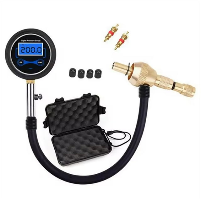 Máquina Expendedora Digital Rápida de Neumáticos para Automóviles y Camiones. Manómetro Digital para Medir la Presión y Desinflar.