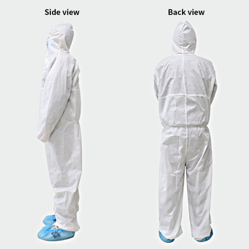 Women Disposable Full Body Isolation Gown Protective Coverall Suit with Hood XL-180 Breathable & Durable Lightweight Coveralls for Men