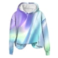 thumbnail image 4 of Bovemsi Sweatshirt for Women Women's Hooded With Gradient Print Fashion Sportswear Long Sleeved Pullover Top Comfort Hoodie, 4 of 4