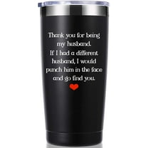 Thank You For Being My Husband 20 OZ Tumbler.Valentines Day Gifts.Dating,Anniversary,Birthday,Valentine Gifts for Boyfriend,Husband,Fiance,Men,Naughty Sexy Beast Travel Mug(Black)