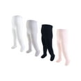 thumbnail image 2 of Hudson Baby Infant and Toddler Girl Cotton Rich Tights, Light Pink Black, 9-18 Months, 2 of 2