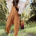 thumbnail image 6 of Lahloya Maternity Jumpsuit for Women, Wide Leg With Pockets,Casual Summer Overalls Jumpers Spaghetti Strap Baggy Long Pants Rompers with Pockets, 6 of 12