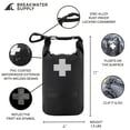 thumbnail image 6 of Breakwater Supply™ Waterproof Survival First Aid Kit, 101 Piece AFAK Emergency Supplies in Dry Bag, IFAK Trauma Kit Bug Out Bag for Camping, Hiking, Backpacking, Preppers with Splint (Stealth Black), 6 of 6