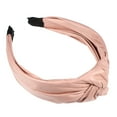 thumbnail image 5 of Unique Bargains 1 Pcs Hairband for Women Faux Leather Knotted Headband Pink 1.57 Inch Wide, 5 of 7