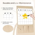 thumbnail image 6 of DOLLAR BOSS Mail Organizer with Whiteboard, Wall Mounted Mail and Keys Organizer Calendar Monthly Whiteboard with Multiple Pocket Organizer, Easy to Write & Clean, for Wall Home Office, Beige, 6 of 8