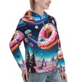 thumbnail image 6 of Haiem Starry Sky Pine Tree Donut for Men's Fashion Hoodies & Sweatshirts with Kangaroo Pocket,Hooded Sweatshirt with Eye-catching Drawstrings-Small, 6 of 7