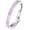 Pink Zircon (Silver Tone), variant on Women's 3mm Stainless Steel Full Stone Inlaid Stackable Ring, Dainty Delicate Decorative Band, US Sizes 5-9