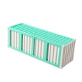 thumbnail image 4 of Caja de almacenamiento para tarjetas coleccionables con 4 ventanas de exhibición, organizador multifuncional, estuche para encimera, cumpleaños y día Verde, 4 of 8