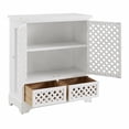 thumbnail image 4 of Delaney 2-Door 2-Drawer Cabinet, Distressed White, 4 of 9