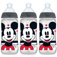 thumbnail image 1 of Biberón Disney NUK Smooth Flow, Mickey Mouse, 10 oz, (Paquete de 3) (El color puede variar según el empaque), 1 of 3