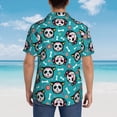 thumbnail image 6 of Haiem Skull Cat Printed Hawaiian Shirt for Men - Men’s Casual Beach Summer Shirts - Stretch Fabric with Modern Fit-X-Large, 6 of 9