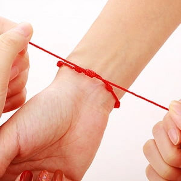 Red string shop bracelet buddhist