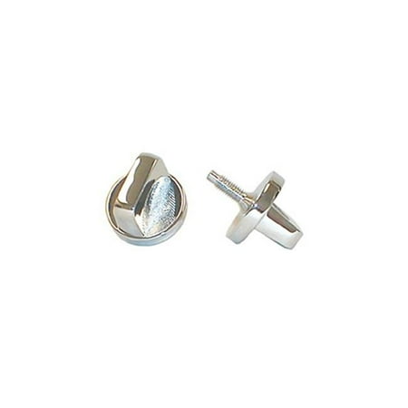 Jeep Interior - Interior Windshield Knob Set, Chrome, 76-86 Jeep CJ Models
