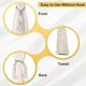 thumbnail image 4 of Uxcell Sujetadores de Cortina, Paquete de 2 Sujetadores de Cortina Elegantes Hechos a Mano con Clips Decorativos de Borlas, Beige, 4 of 7