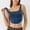 2-Blue, variant on YWDJ Bras for Women Push up Back Closures Lounge Bras No Wires Sleep Bras Wide Strap Full Coverage Comfy Bras Low Support Wrap Sports Bras Padded Workout Bras Comfort Solid Bras Blue L