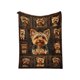 thumbnail image 2 of Manta de franela con diseño de Yorkshire Terrier, suave y acogedora, ideal para decoración del hogar, viajes, picnics, camping, cálida, regalo para amantes de los perros, material lavable., 2 of 3