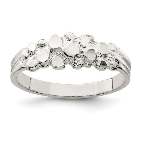 925 Sterling Silver Solid Polished Nugget Ring Size 7 Jewelry Gifts for Women - 1.7 Grams