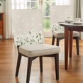 thumbnail image 4 of Spring Floral Chair Back Covers, Removable Chair Covers for Dining Chairs Set of 4, Washable Chairs Slipcovers Back Seat Protector for Wedding Party 19"x20", 4 of 9