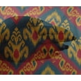 thumbnail image 4 of oneOone Viscose Chiffon Fabric Swirl & Paisley Ikat Printed Fabric 1 Yard 42 Inch Wide, 4 of 4