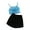 Blue, variant on Vedolay Girls Shorts Sets 2 Piece Summer New children’s clothing girls tops shorts pockets two-piece suits kids girls summer outfit,Blue 12-18 Months