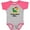 Baseball Heather and Hot Pink, variant on Inktastic Virginia Beach Virginia Boys or Girls Baby Bodysuit