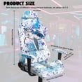 thumbnail image 2 of Whosucclay Turtle Paint Splatter Print Gaming Chair Slipcover with Armrest Covers Universal Easy to Install Stretch Seat Chairs Cover for Computer Reclining Racing Gamer Chair Protector, 2 of 8