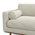 thumbnail image 3 of Simpli Home Morrison 89 inch Wide Mid-Century Modern Sofa in Cream White Woven-Blend Fabric, 3 of 11