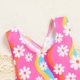 thumbnail image 6 of One Piece Girls Swimsuits Size 10-12 Bathing Swim Suit Cute Ruffle Tankini Set Tropical Printed Bikini Sets Adjustable Straps Swim Shorts Skirted Swimwear, 6 of 6