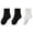Dark Gray, variant on Wancir 3 Pack Kids Socks Girls Socks for School Uniform Soft Cotton Seamless Toe Athletic Crew Socks