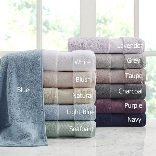 Lot de 10 serviettes Premium noir et violet, 2 serviettes de bain, 4  serviettes de toilette
