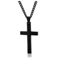 thumbnail image 5 of Collier Croix Femme Homme Crucifix Collier Croix Religieux Argent Acier Inoxydable Pendentif, 5 of 5