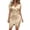 Yellow, variant on QTBIUQ Womens Dress V Neck Mesh Polka Dot Short Sleeve Pleated Casual Satin Dress for Relaxed Style and Comfort