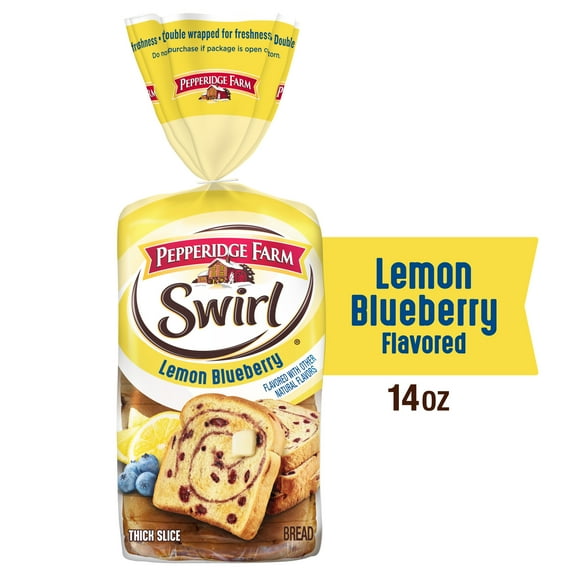 Pepperidge Farm Swirl Lemon Blueberry Flavored Breakfast Bread, 14 oz Loaf
